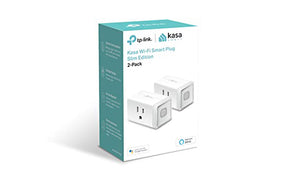 TP-Link KP100KIT Kasa Wi-Fi Smart Plug Slim Edition 2-Pack