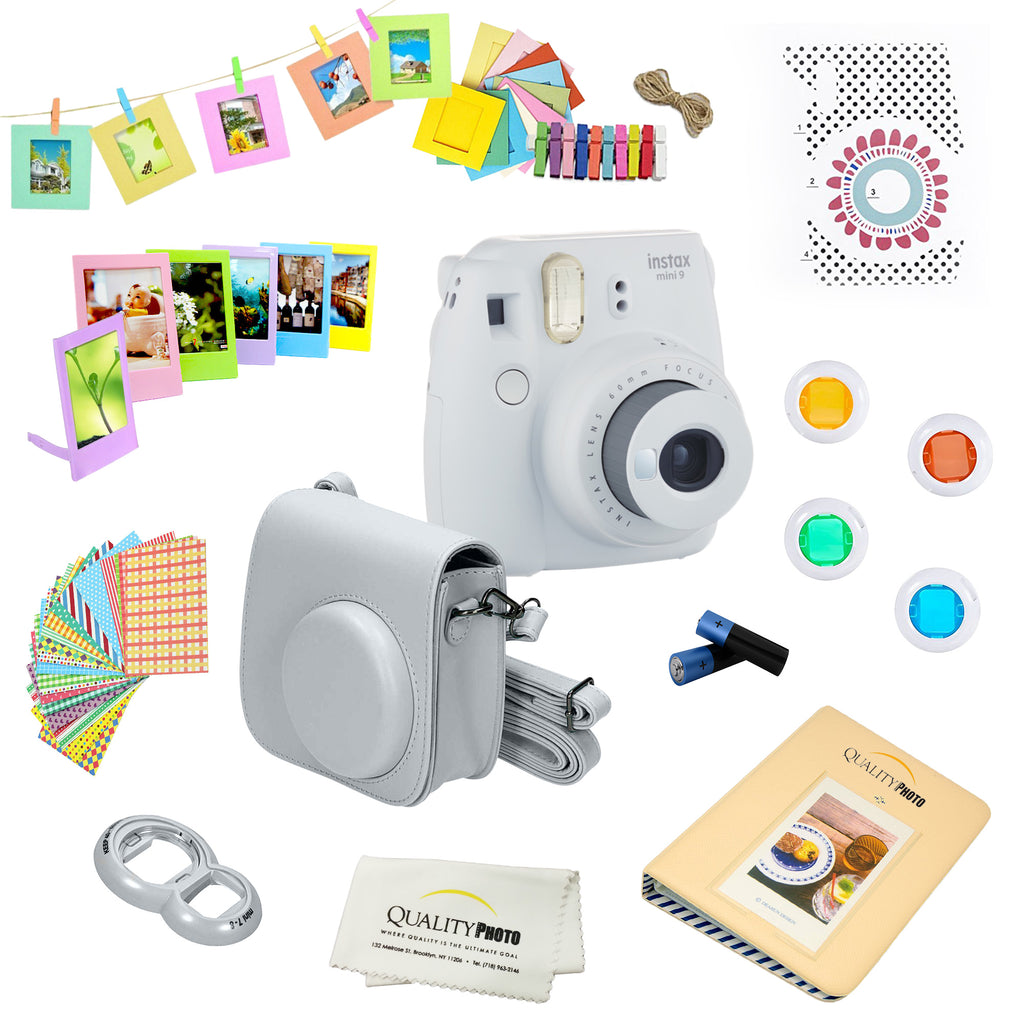 Fujifilm Instax Mini 9 Camera + 14 PC Instax Accessories kit