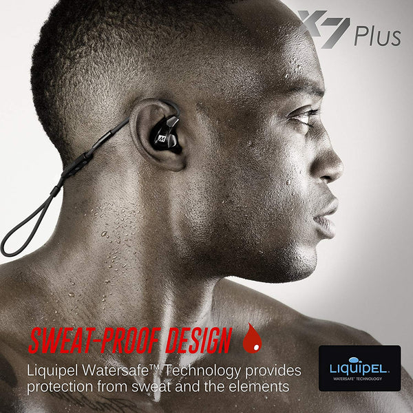 MEE audio EP-X7Plus-BK-MEE Stereo Bluetooth Wireless Sports In-Ear HD Headphones (Certified Refurbished)