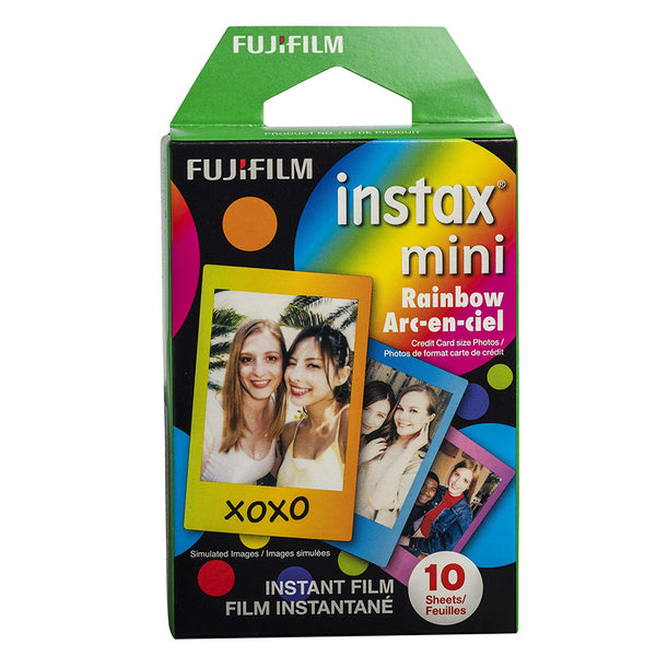 Fujifilm Instax Mini 11 Polaroid Ice Blue Instant Camera Plus Original Fuji Case, Photo Album and Fujifilm Character 10 Films (Rainbow)
